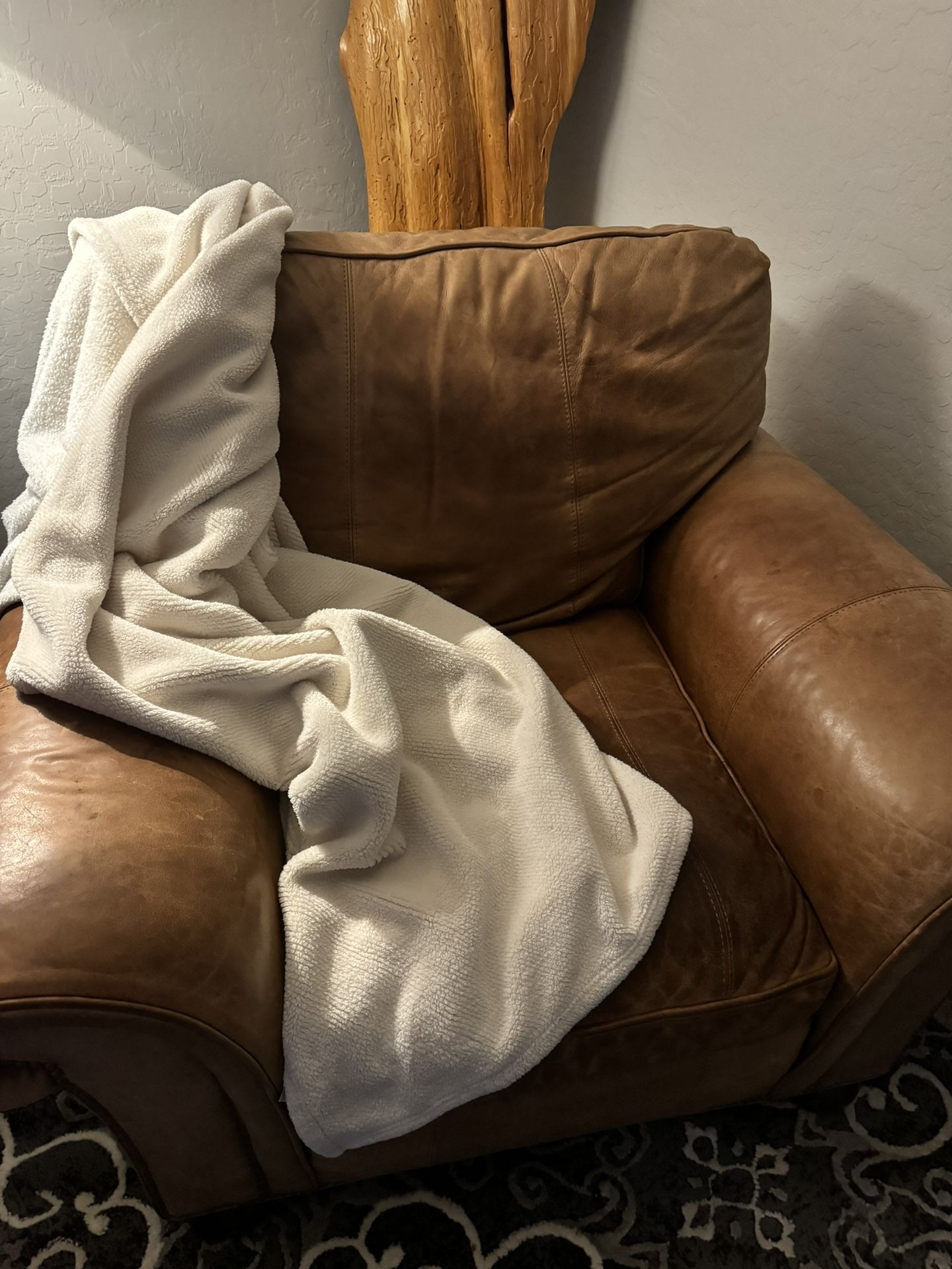 Leather Oversized Chair