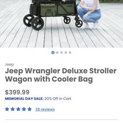 New Jeep Deluxe Stroller Wagon