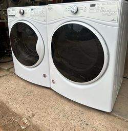 Whirlpool washer and gas dryer