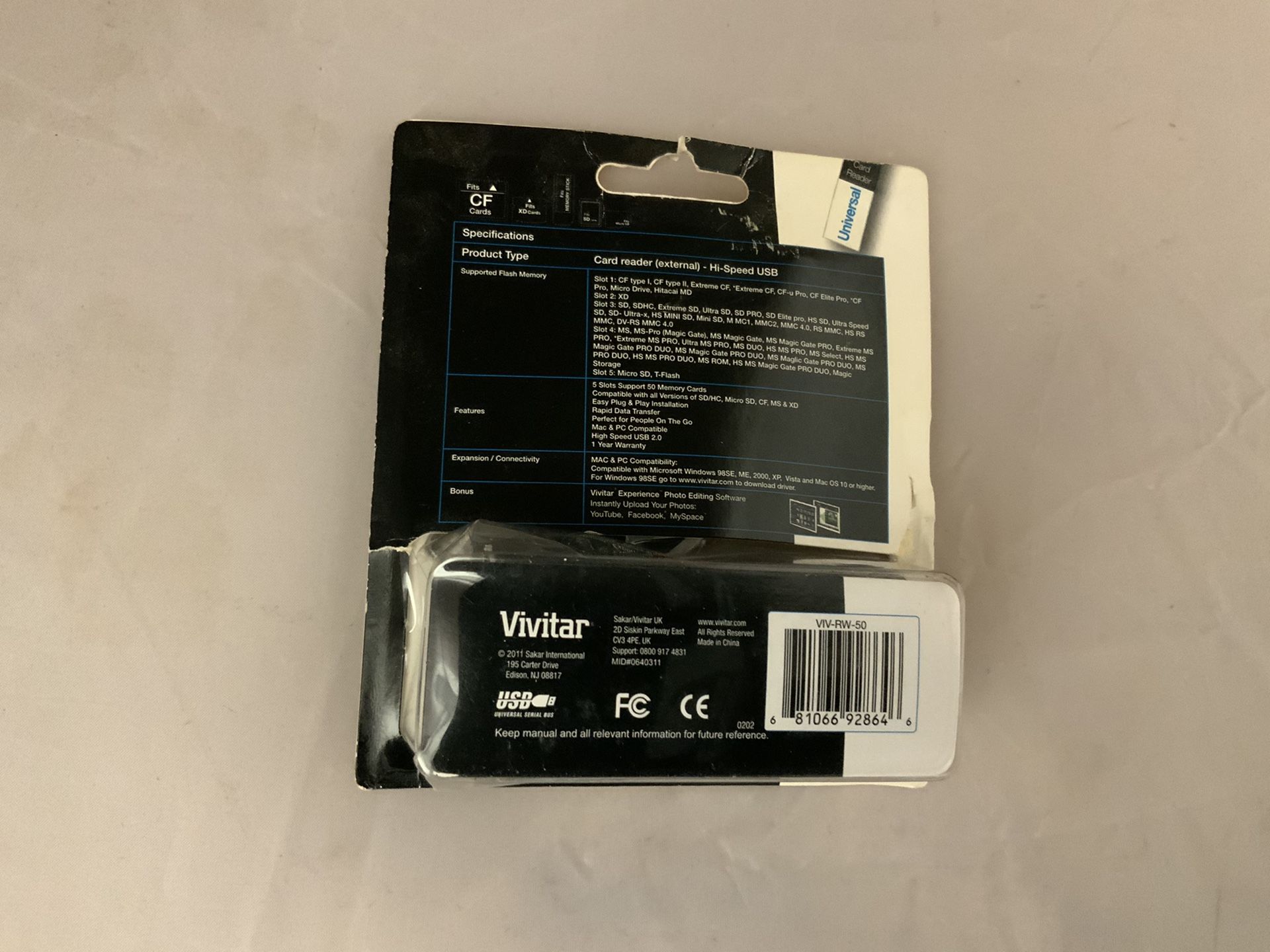 New ‘vivitar’ card reader