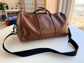 Coach Brown Leather Duffle Bag