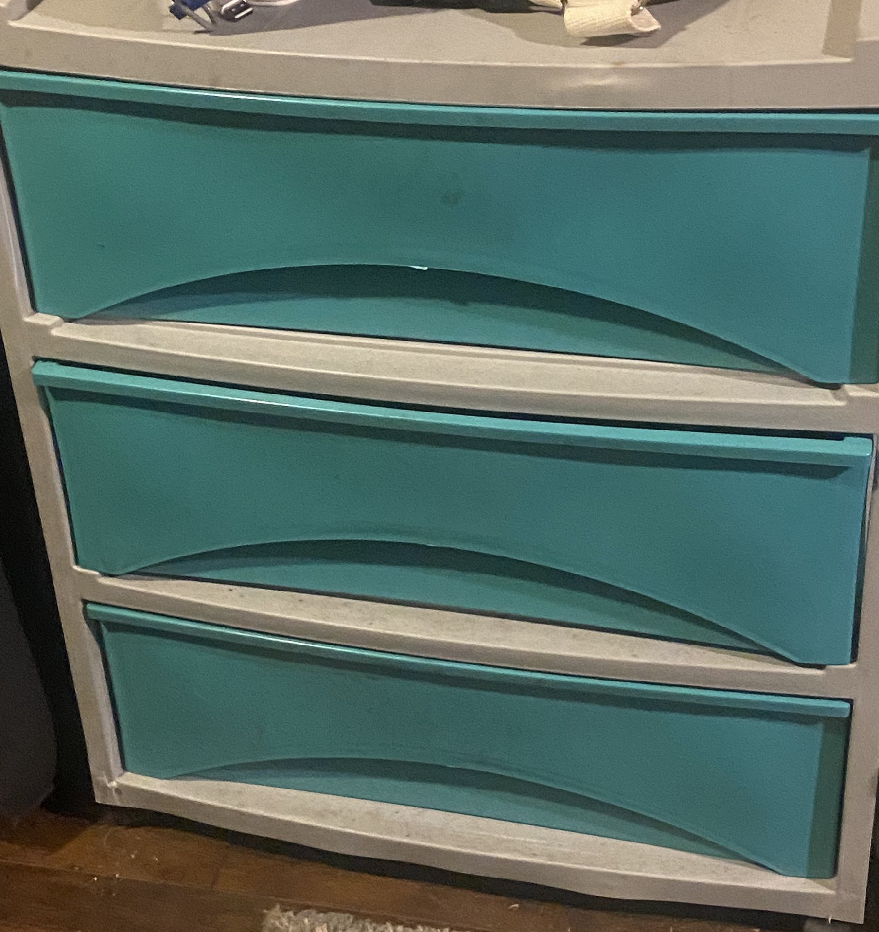 Plastic 3 Drawer Storage 