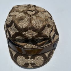 Coach Tan and Brown Women's Logo Hat
