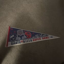 New York Giants Vs Buffalo Bills Super Bowl XXV Pennant