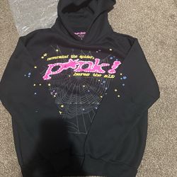 Black punk Sp5der hoodie