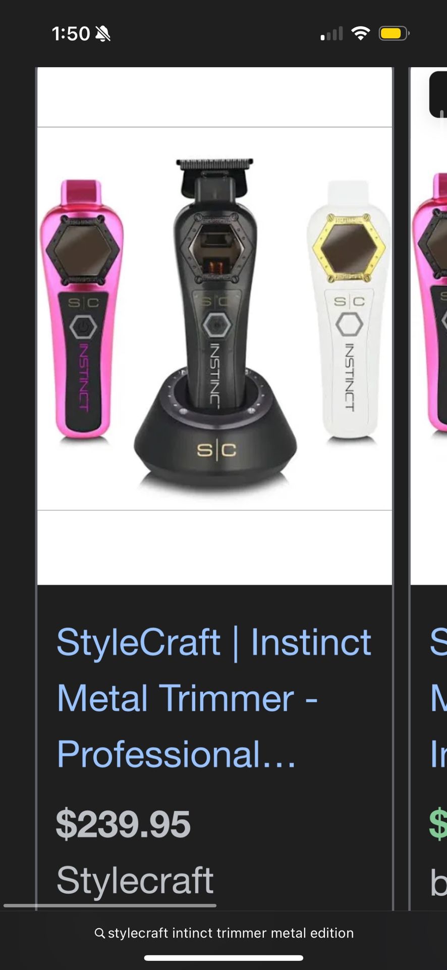 Stylecraft Instinct Trimmer Metal Edition