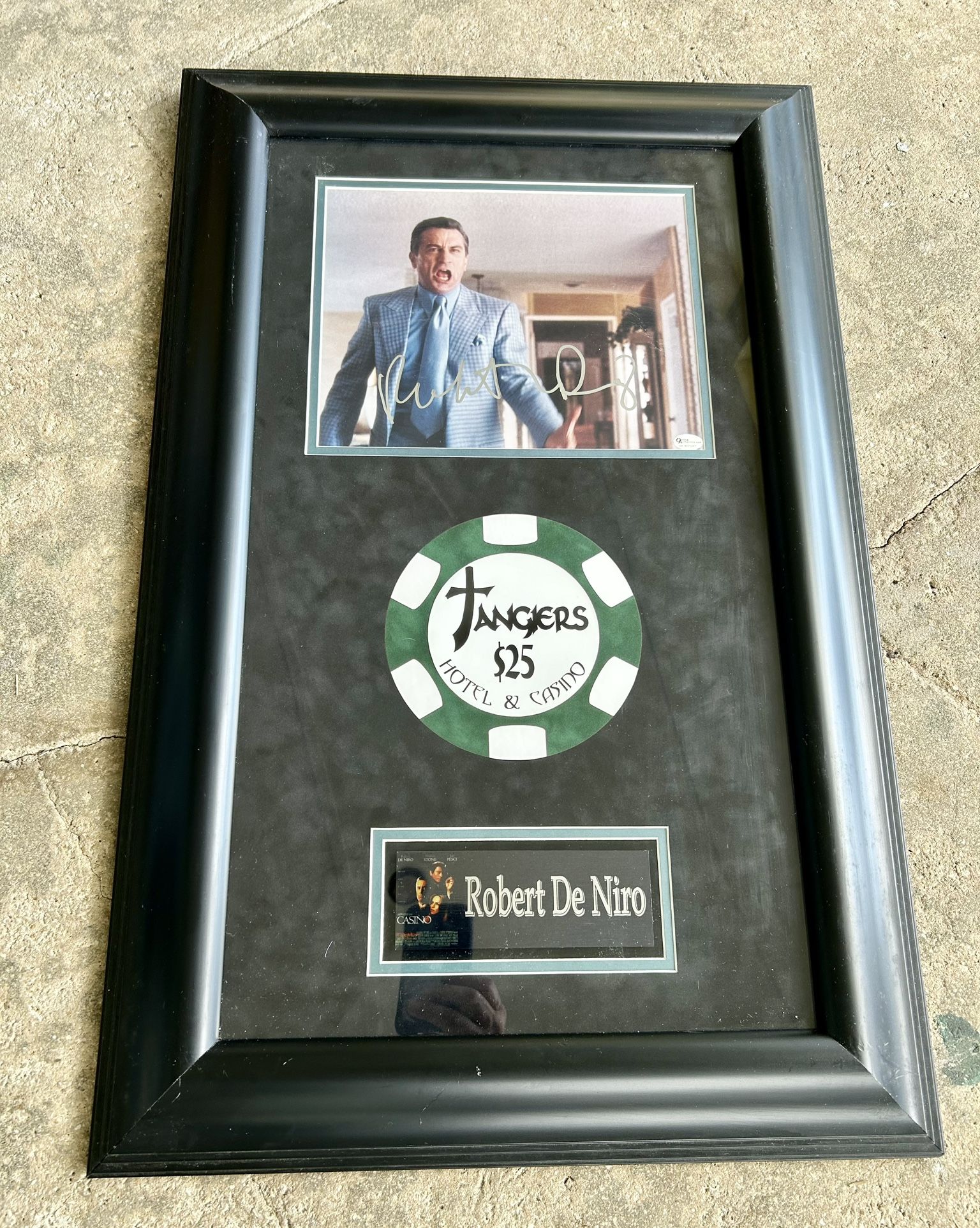 Robert Deniro Signed Casino Photo 