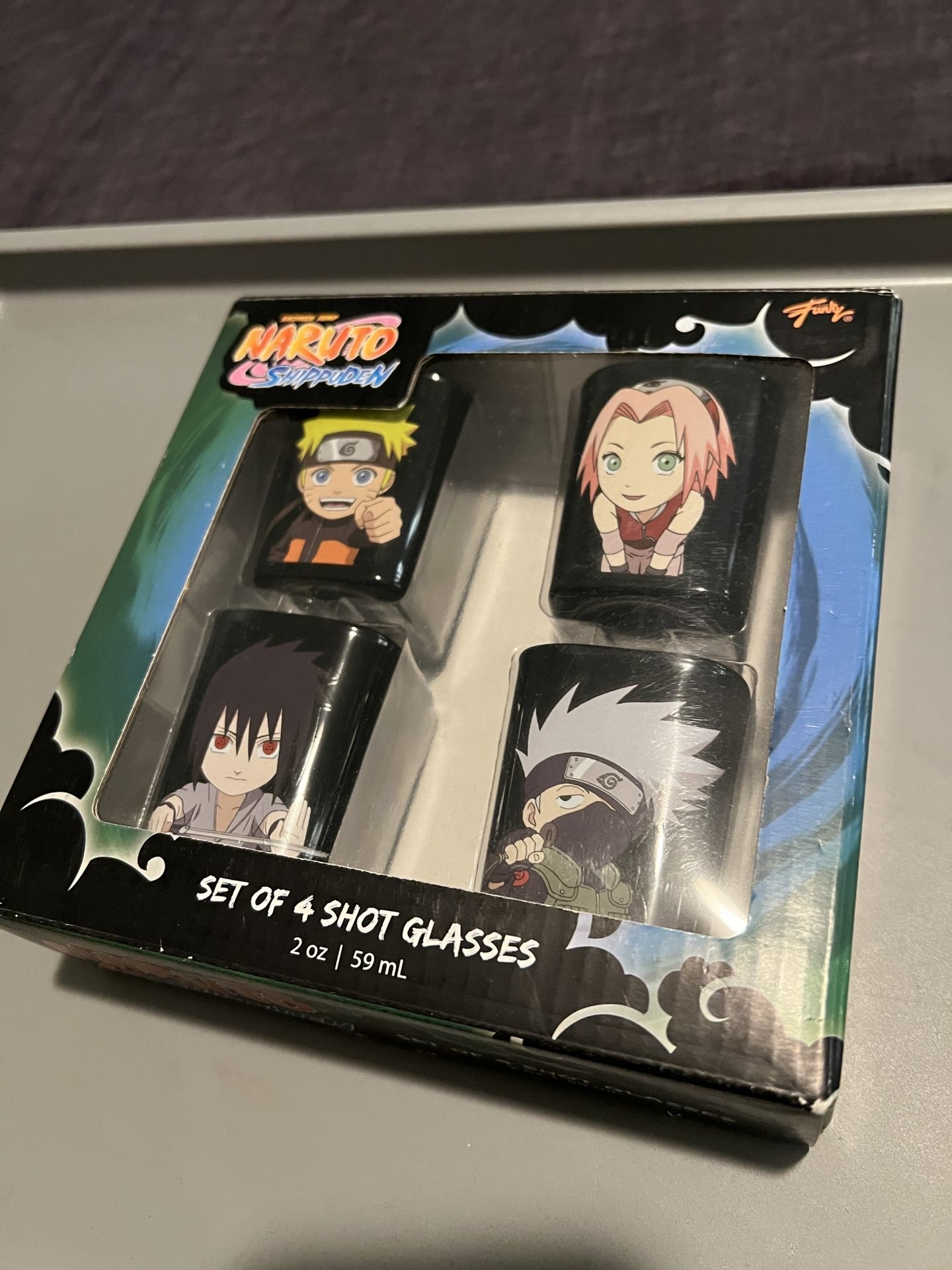 Naruto Shot Glasses 4pc