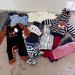 Baby Boy Clothing Lot Mixed Sizes 6-9 Months