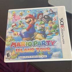 Nintendo 3DS – Mario party island tour.