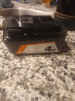 Rigid 18 volt 4ah battery