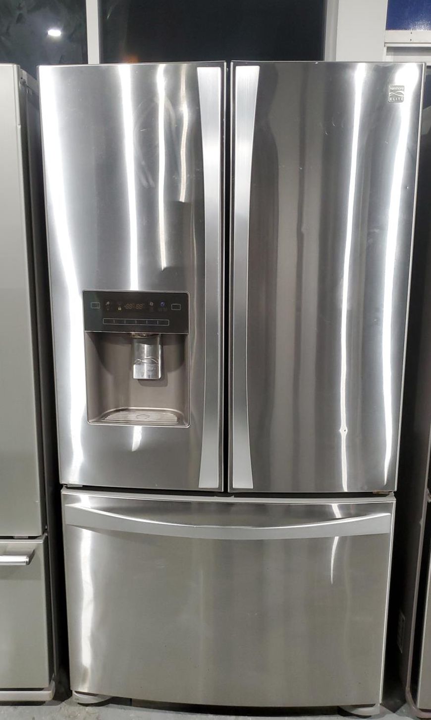 Kenmore 3 Door Stainless Steel Refrigerator Fridge