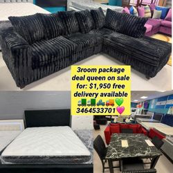 3ROOM PACKAGE DEAL QUEEN 