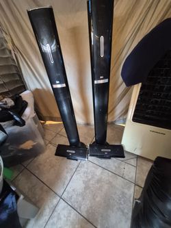 Acoustic Audio Bluetooth Speakers- 2 towers and 2 center channel speakers