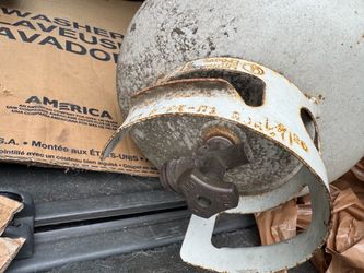 Empty propane tank