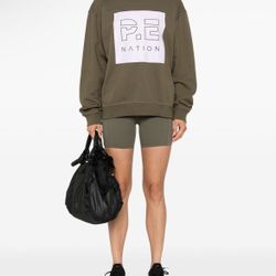 P.E Nation Cut Shot logo-print sweatshirt, M, NWT