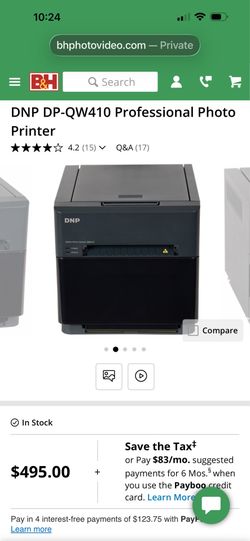 Photo Booth printer DNP DP-QW410 Professional Photo Printer