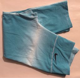 Nike Striped Leggings Teal White