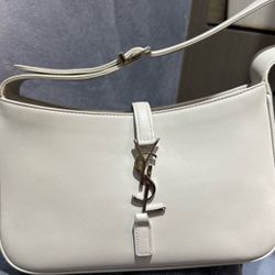 YSL underarm shoulder bag silver