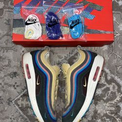Sean Wotherspoon AirMax 1 97 Round Two Shoe Size 11.5 Extra Laces 