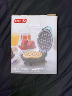 Teal Mini Waffle Maker