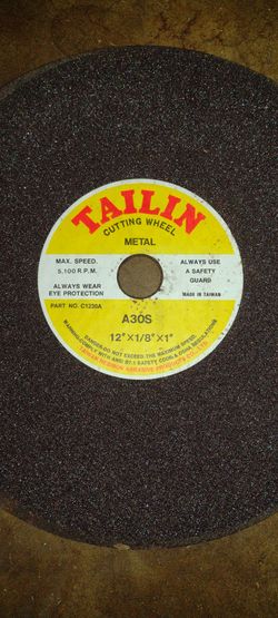 tailin cutting wheel metal 12' new one