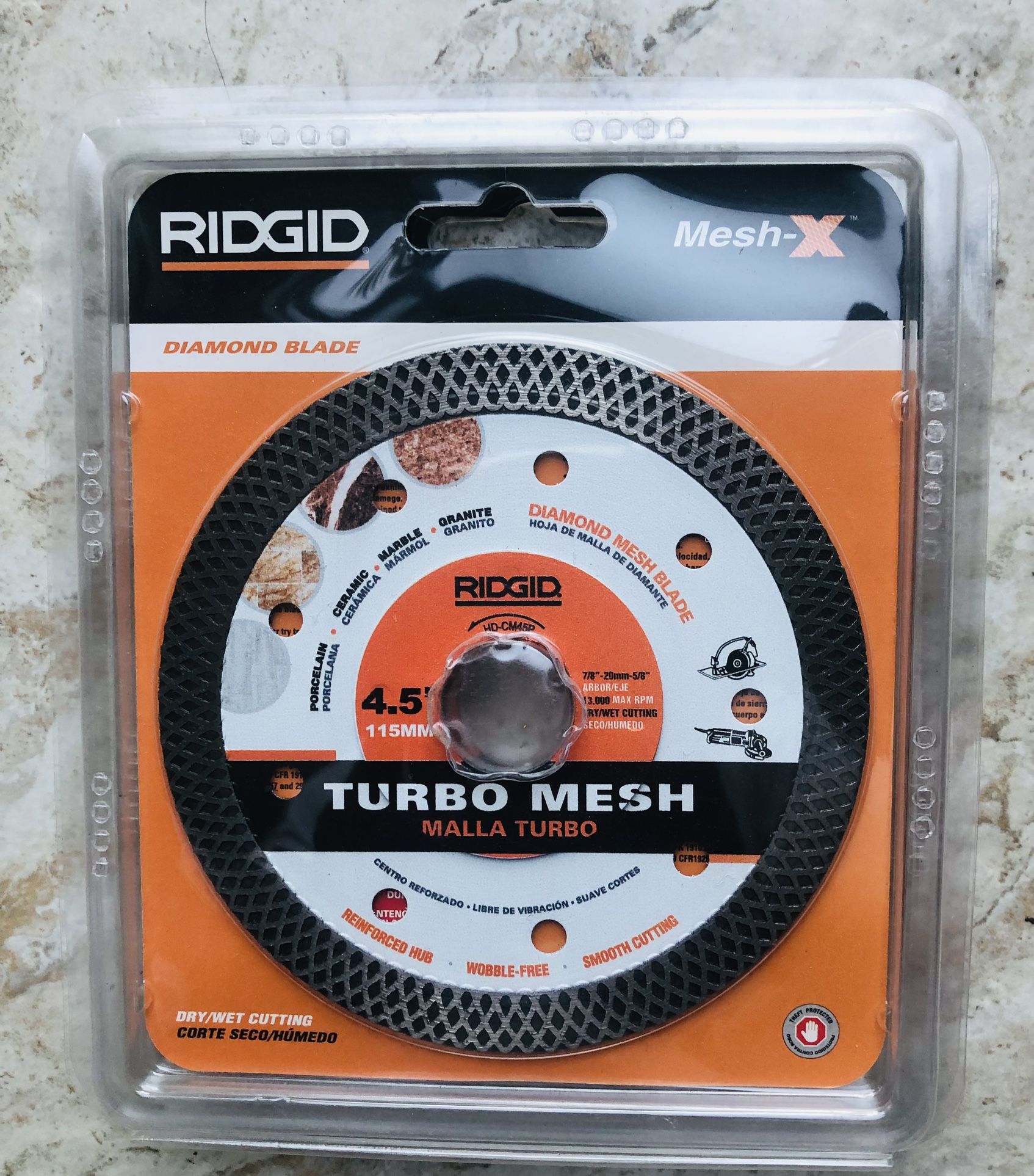 RIDGID 4.5 in. Continuous Rim Blade with Mesh Rim