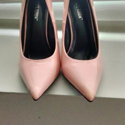 Baby Pink Patten Leather Heels