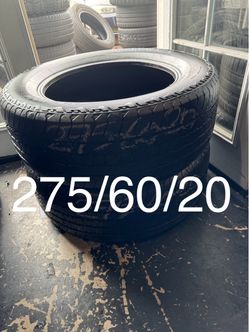 Pair of used tires 275/60/20
