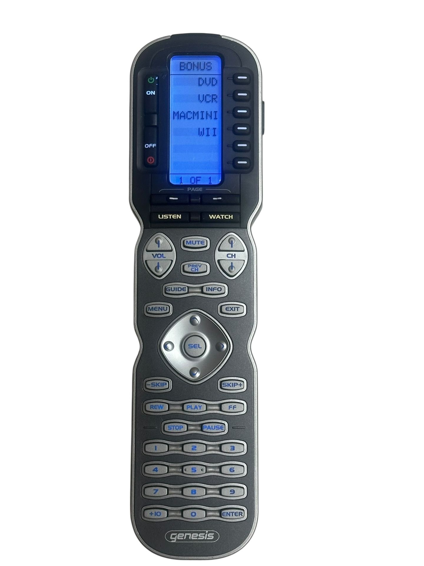 Universal Remote Control (URC) Genesis MX-900 Programmable Remote Control