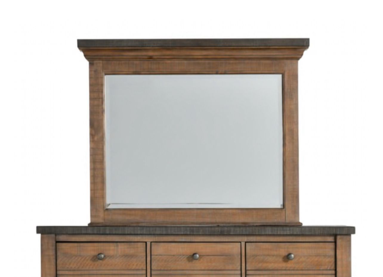 Bobs Furniture Beaumont Brown Mirror