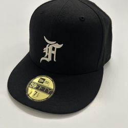 Fear Of God X New Era Black Fitted Hat - Size 7 1/2