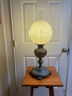 💥REDUCED 💥 🔥 PLUME  & ATWOOD 🔥 CHERUB  Face Tall Lamp