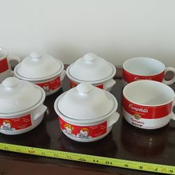 set of vintage Campbell's Soup collectibles