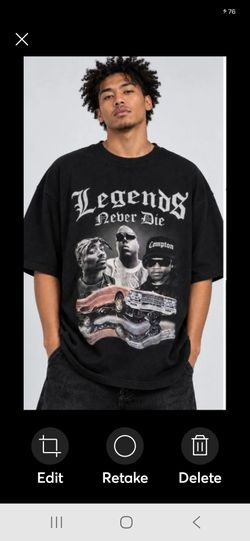 Shaka Wear Legends Never Die Tupac Biggie Eazy-E Rap Tee 2XL