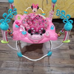 Minnie mouse baby jumper and seat