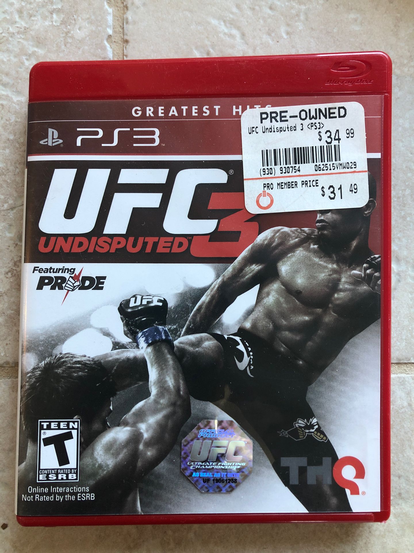 PS3 UFC 3 undisputed game