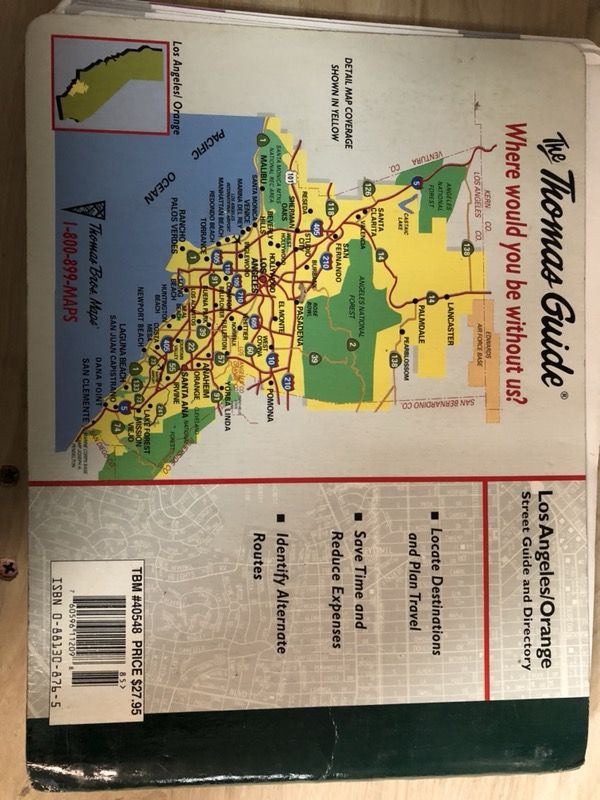 1998 Thomas Guide Los Angeles/Orange County