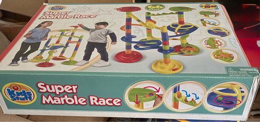 Super Marble Race Track Game Set - In Box- new- not used