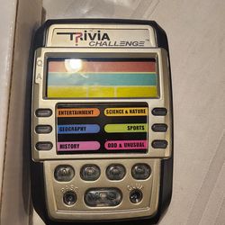 Vintage handheld trivia game new in box, works!