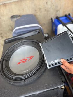 Alpine type r 15 kicker 800.1 amp