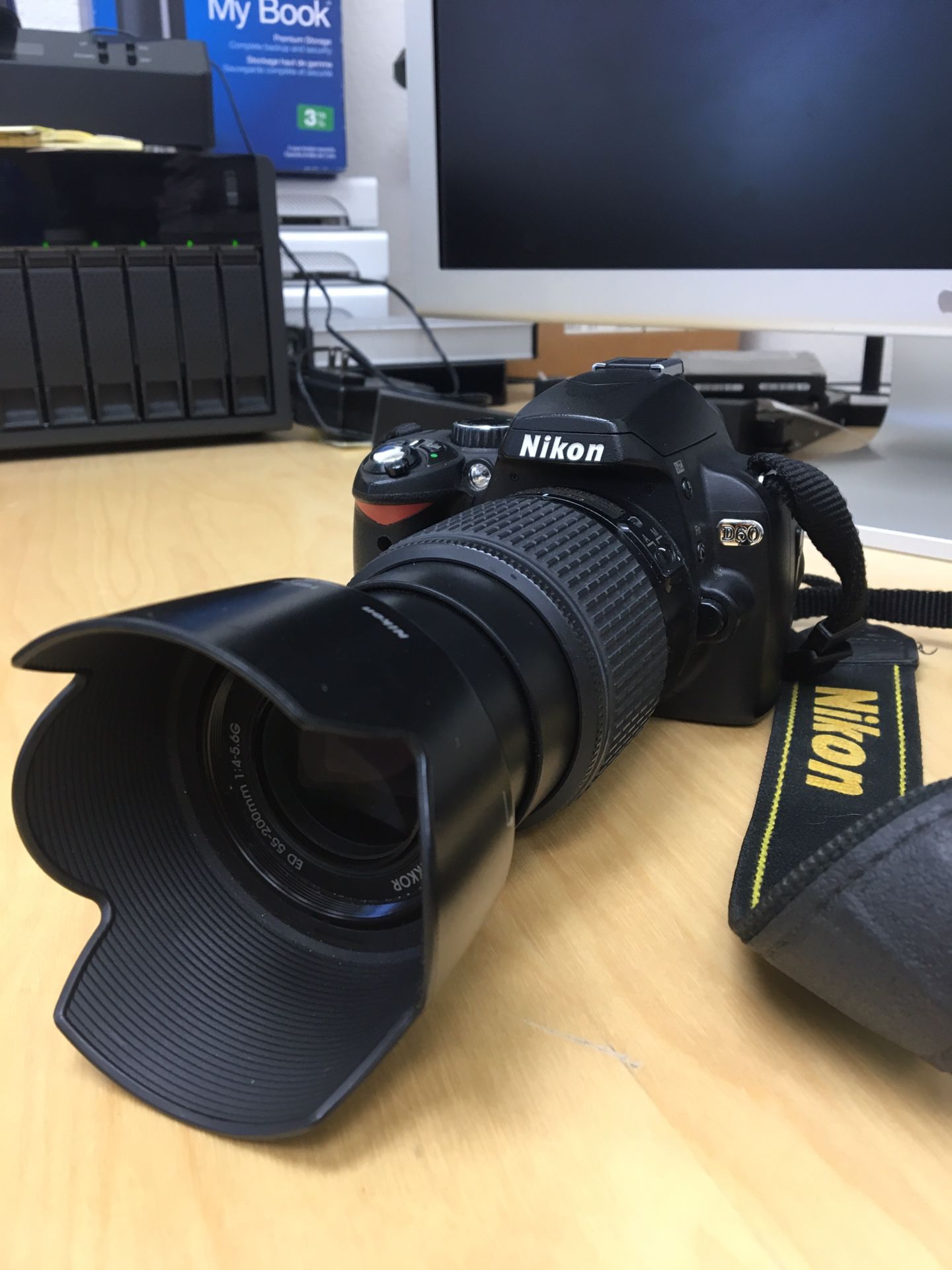 Nikon D60 with 55-200mm f/4.0-5.7g Telephoto lens