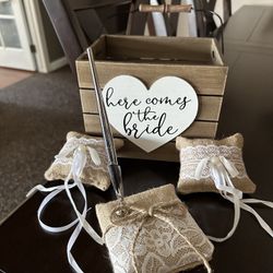 Flower Girl Box & Ring Bearer Pillows