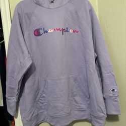purple champion hoodie