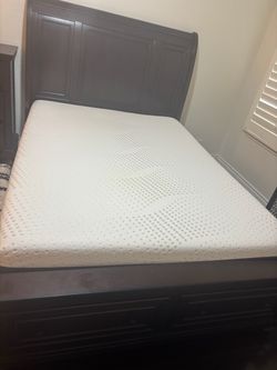 Moving out sale Queen Mattress with Sleigh Bed Frame