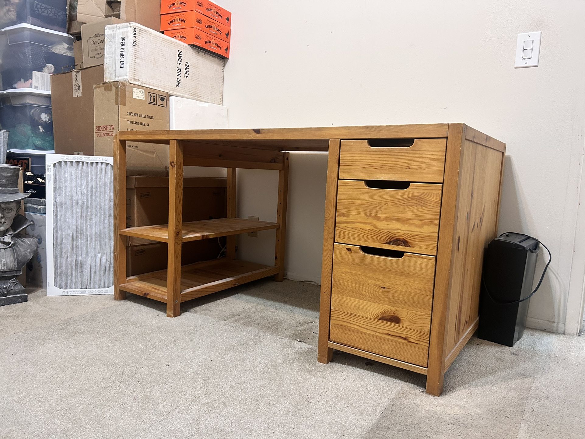 IKEA Tovik Solid Natural Wood Desk