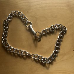 Silver Mushroom Link Chain Belt – Grunge/Y2K Aesthetic