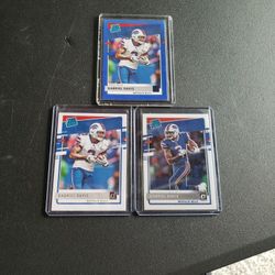 3 Card Lot Gabriel Davis Rookie Cards 