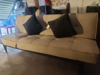 Gray fabric Futon/Couch