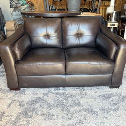 Abbyson Loveseat Dark Brown Color 
